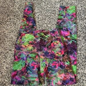 Lululemon Athletica Neon Floral Leggings